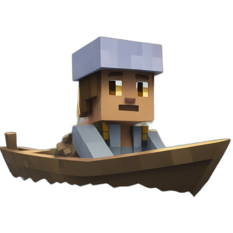 minecraft ona boat emoji
