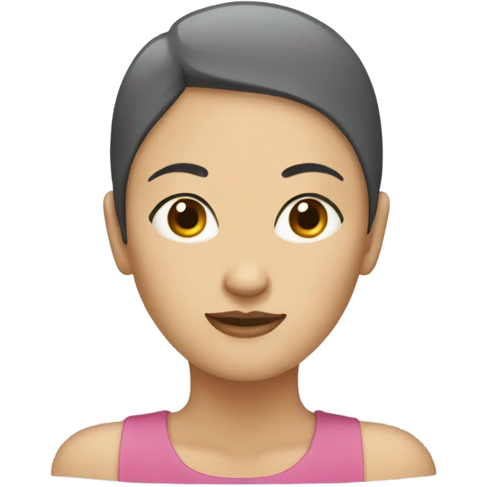 A faceless woman with no hair emoji