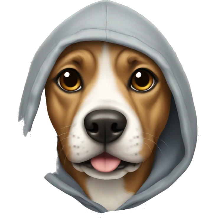Dog in hoodie emoji