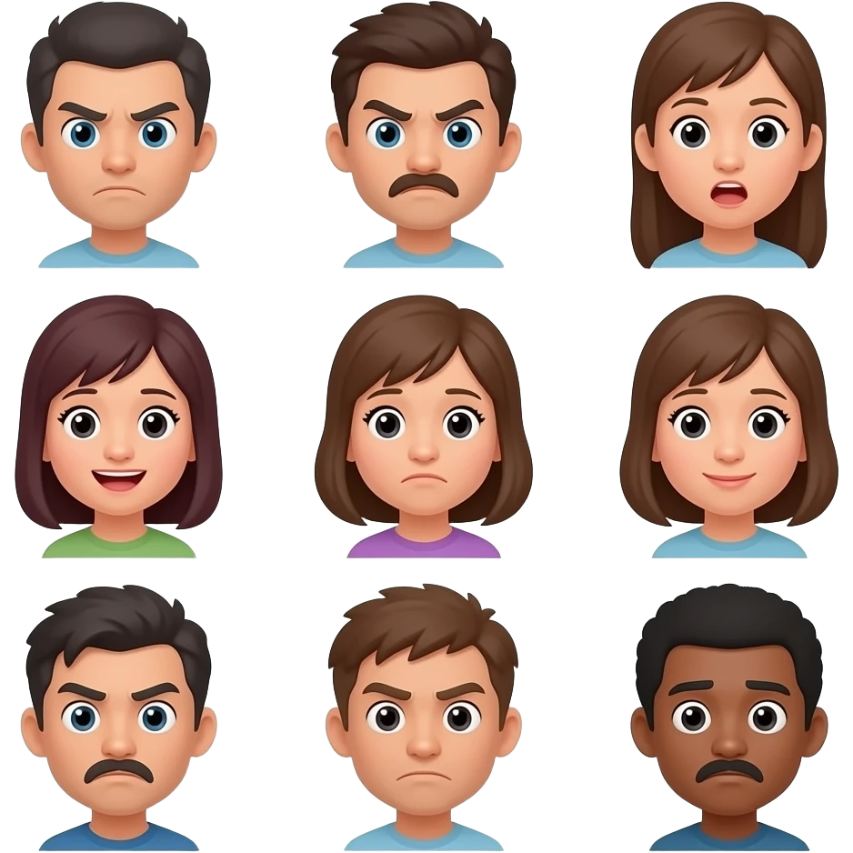 Create deferent feeling emojis emoji