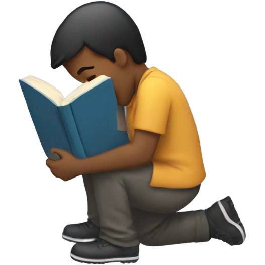 Bending over to grab a book  emoji