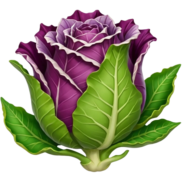 mi serve uno stile più cartoon e senza persona, il radicchio deve diventare animato  emoji