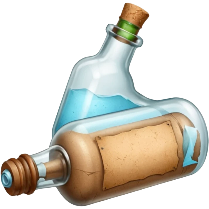 Message letter in Bottle emoji