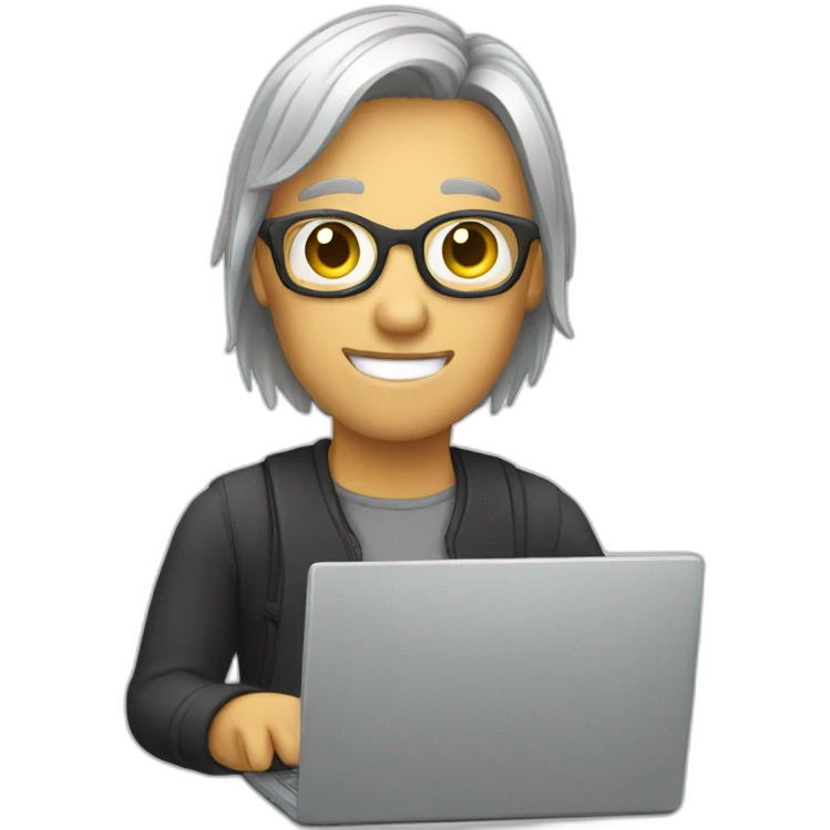 user with laptob emoji