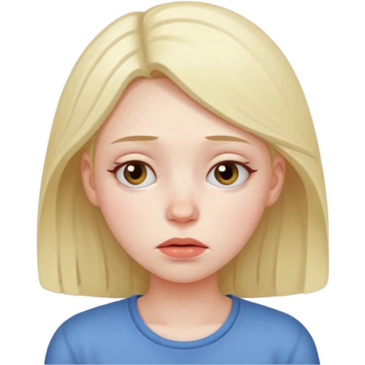 a girl tired of her friends emoji