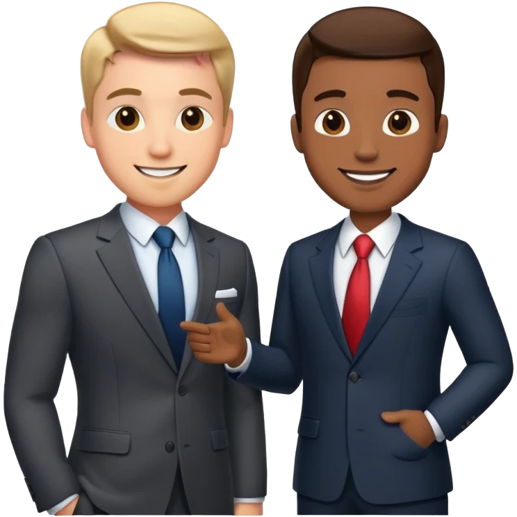 business client meeting with professional emoji