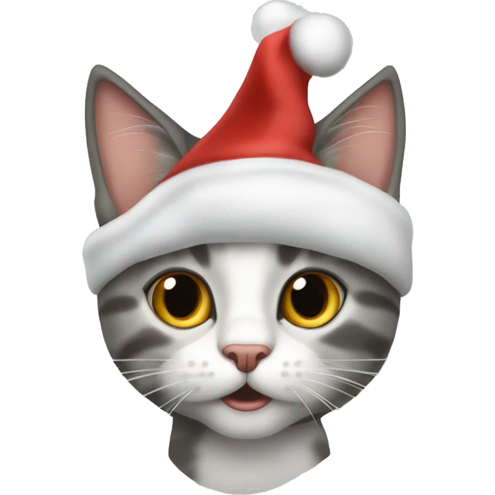 Katze mit weihnachtsklamottten emoji