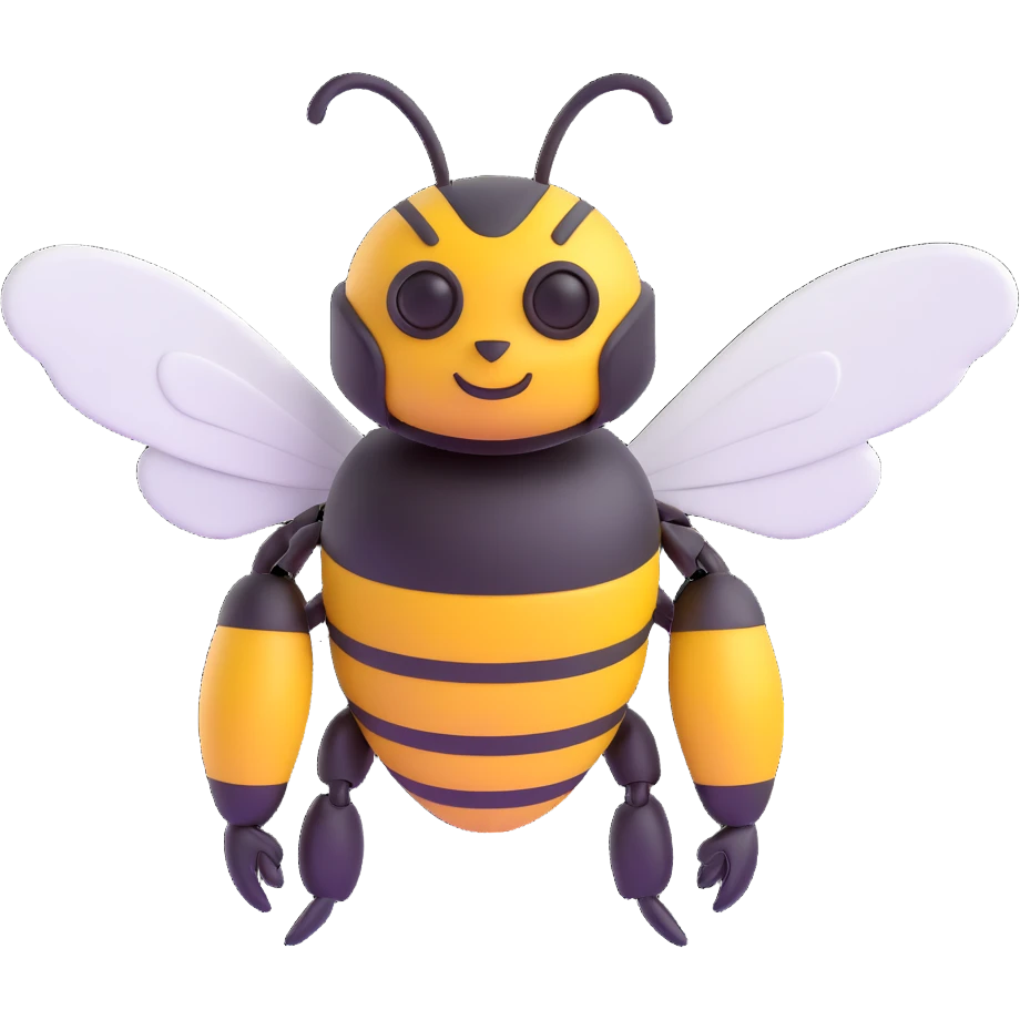 Bumblebee, 3D style emoji
