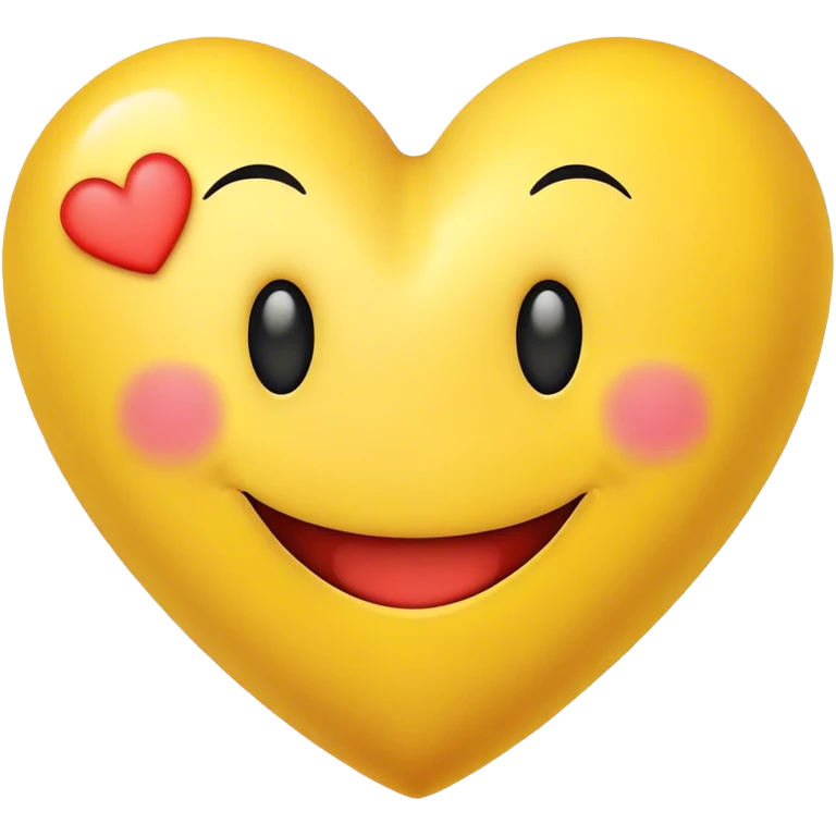 Heart with smiley face  emoji
