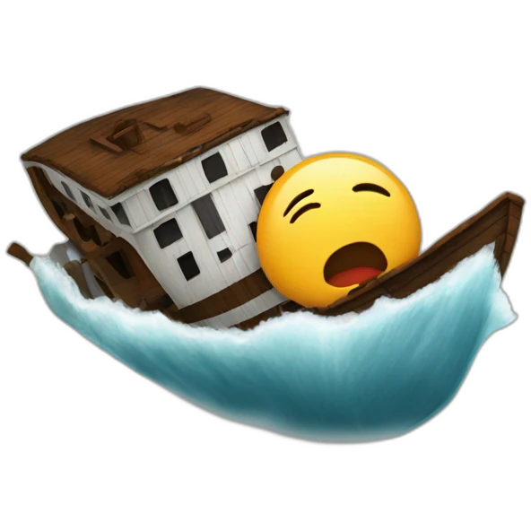 titanic sinking emoji