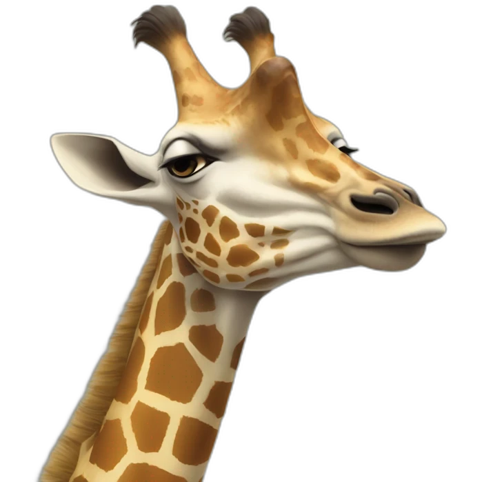 Une girafe qui mange zelda emoji