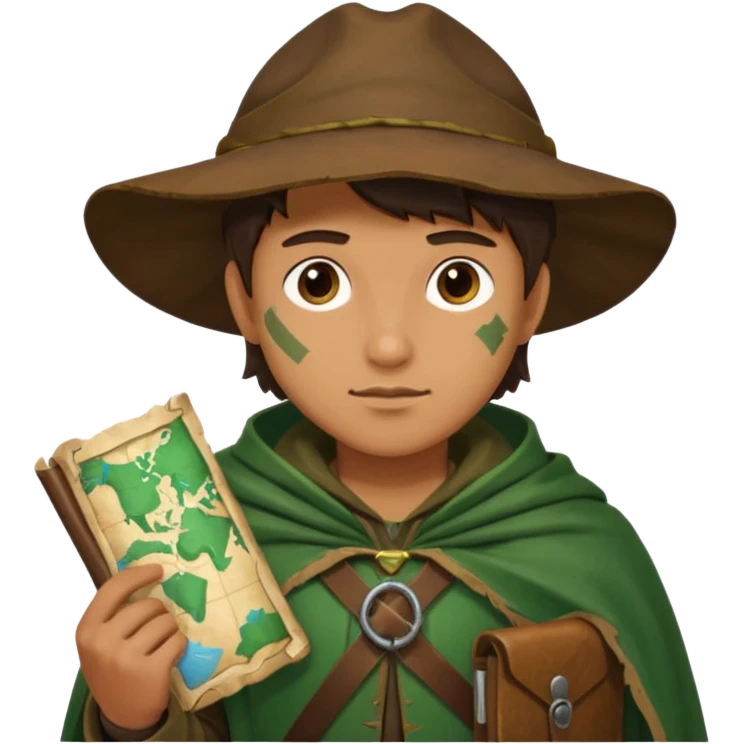 Ranger with map emoji