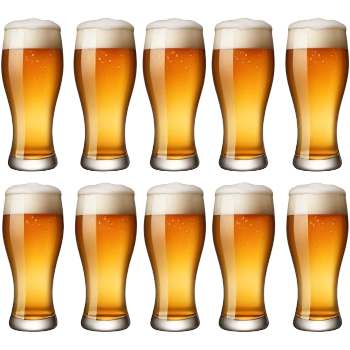 Eight  beers emoji