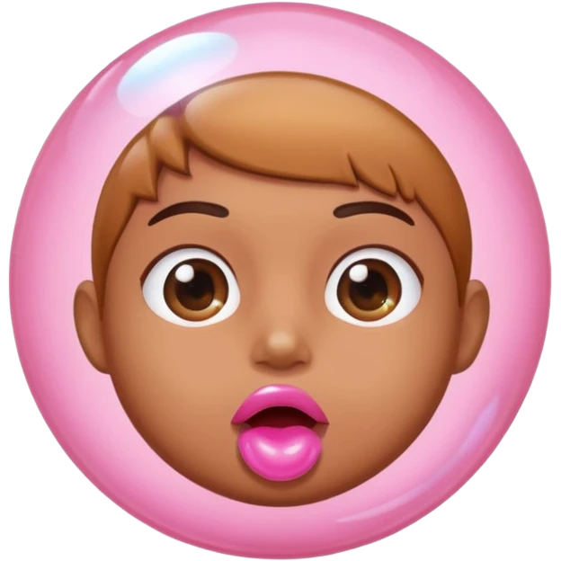 person gum bubble emoji