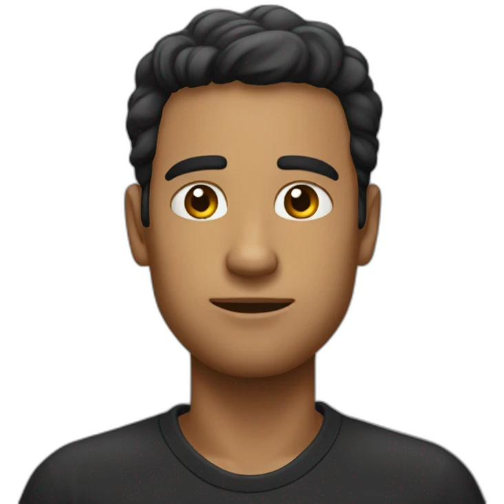 Homme noir dont le nom est PHAREL emoji