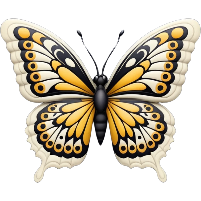 Butterfly black emoji
