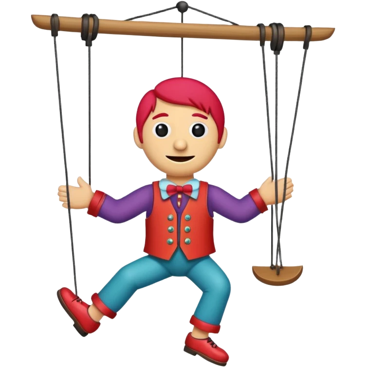 Icon for Puppet Theater: a puppet on strings emoji