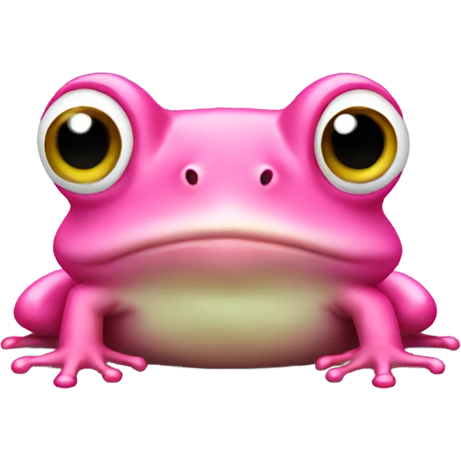Pink frog emoji