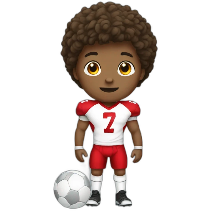 Boy play foot ball emoji