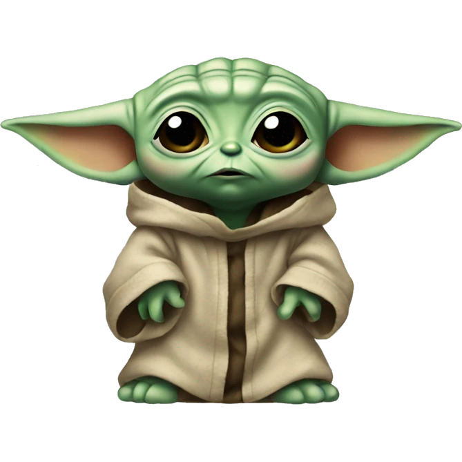 Baby Yoda unsure emoji