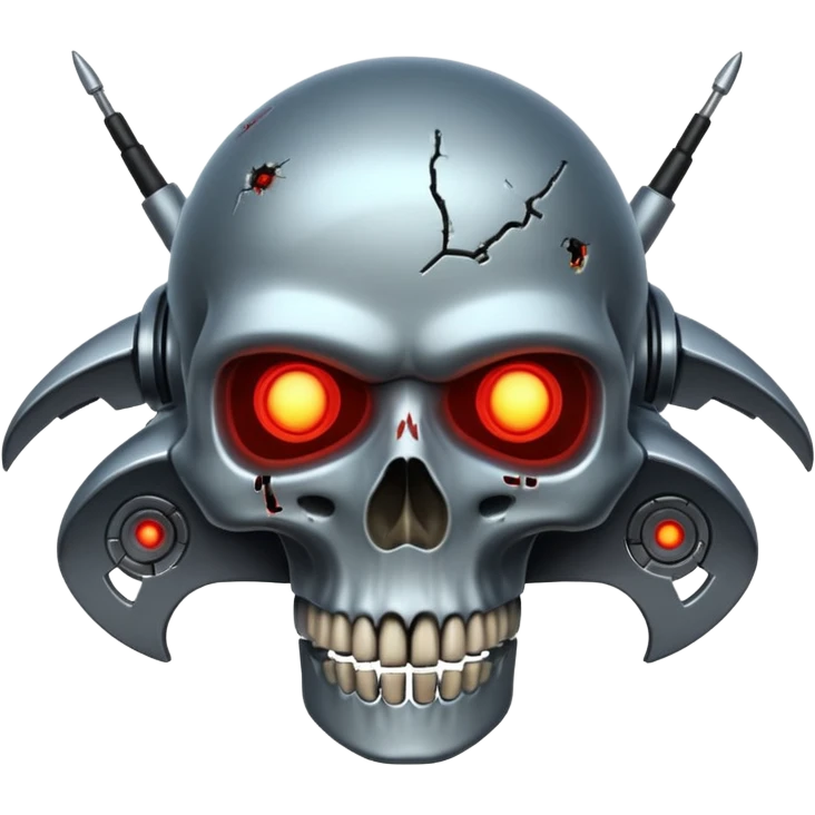 A spaceship in a distopian future, In the style of your bleeding skull art emoji