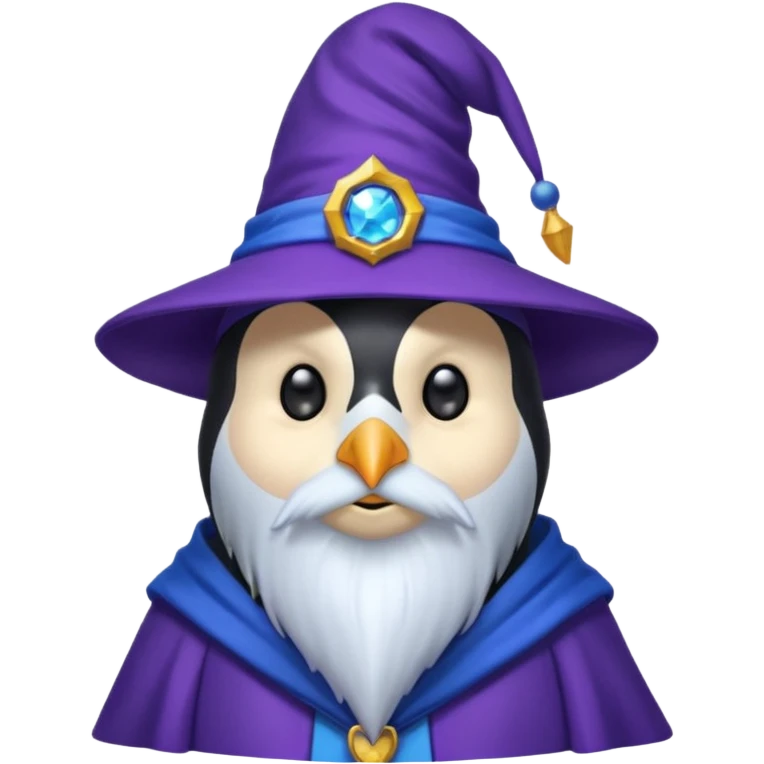 Penguin Wizard emoji