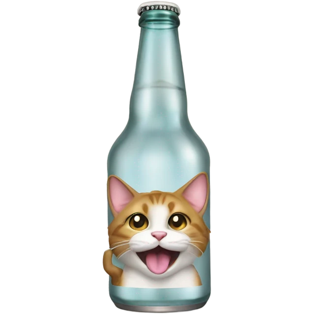 Cat drinking a beer  emoji