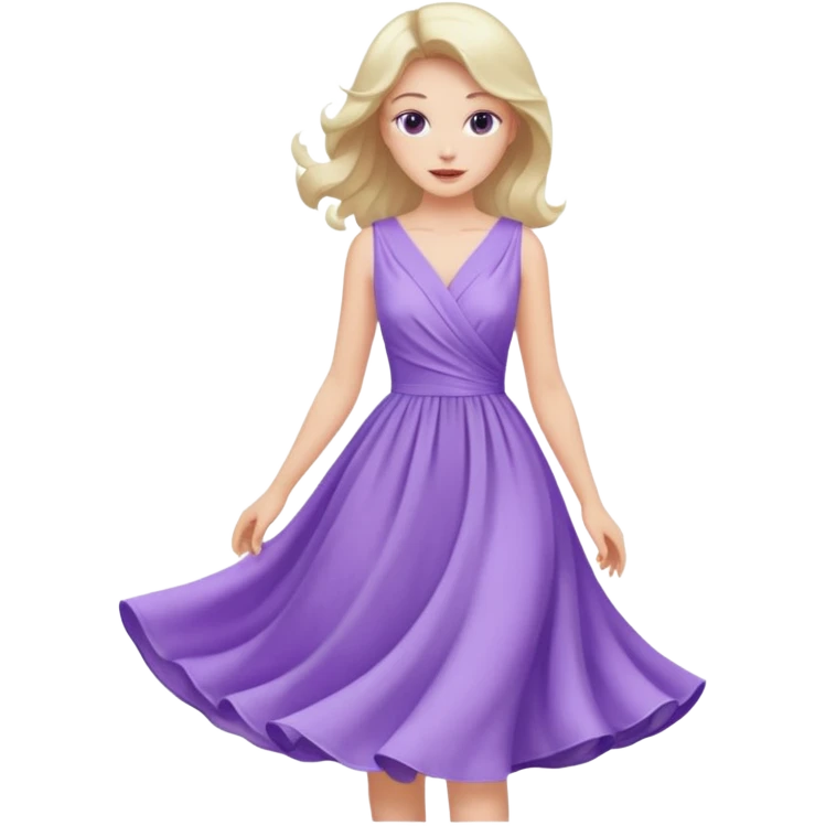 purple pastel dress emoji