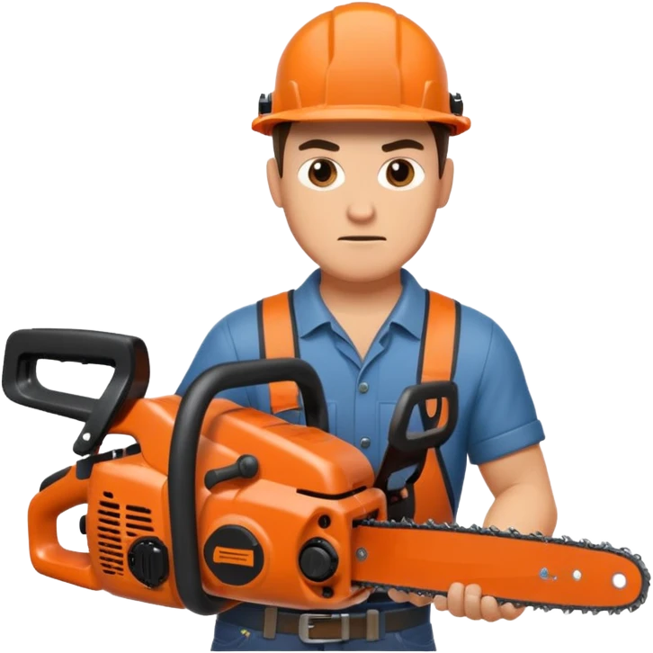 man with a chainsaw emoji