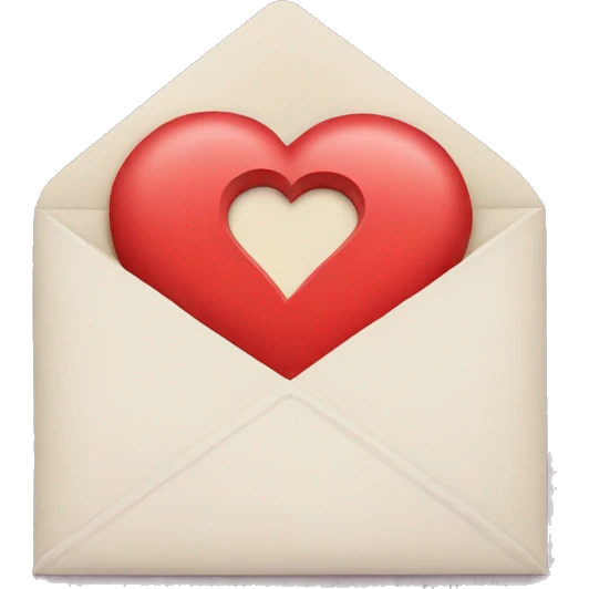 letter r with heart envelope  emoji