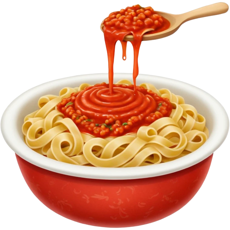 noodle with tomatoe emoji