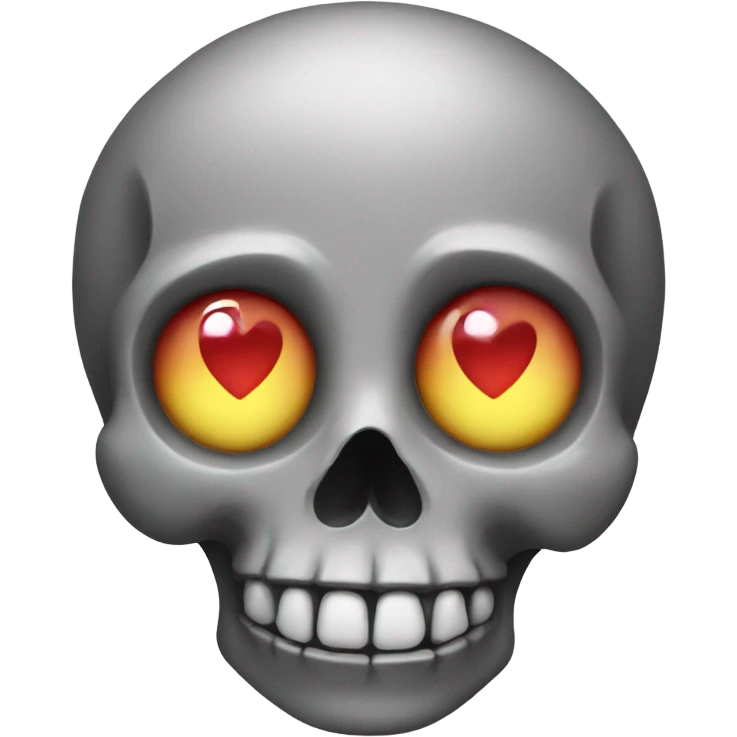 Skull with heart eyes emoji