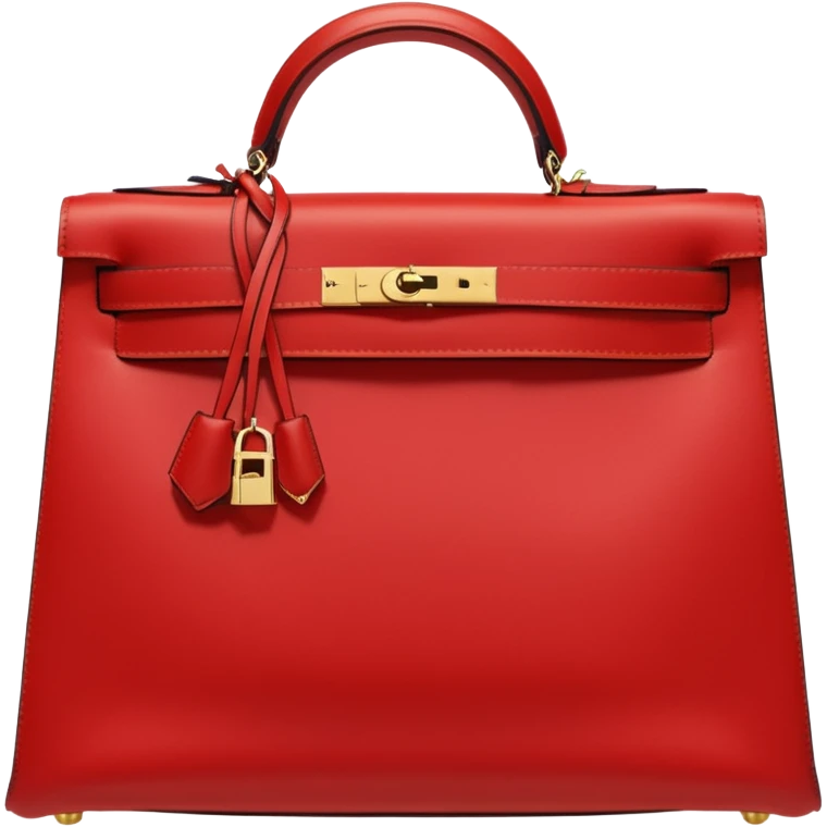 hermes kelly bag bright red emoji