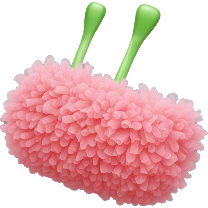 Synthetic mesh loofah emoji
