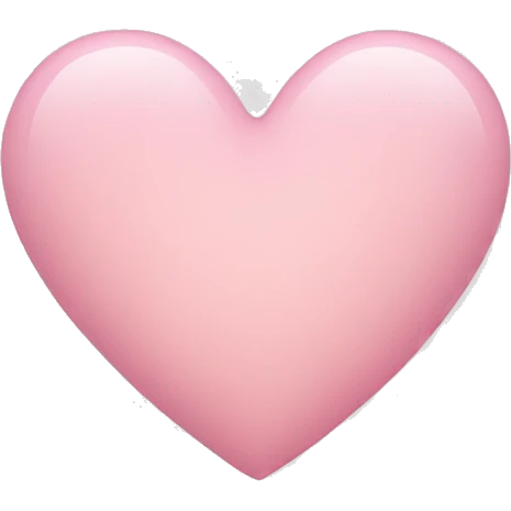 Light pink heart emoji