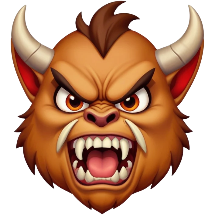 Taz devil yelling at people  emoji