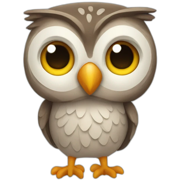 Happy owl emoji