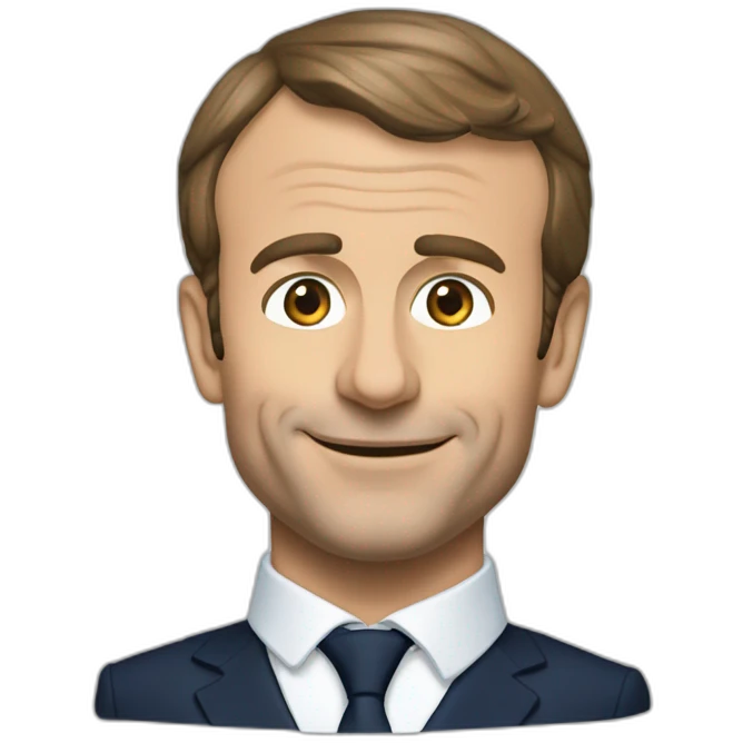 Emmanuel Macron et une Alpine emoji