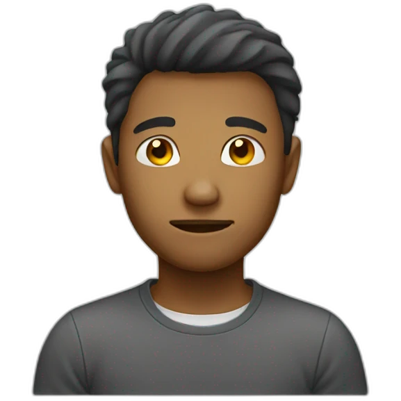 Face without emotions emoji