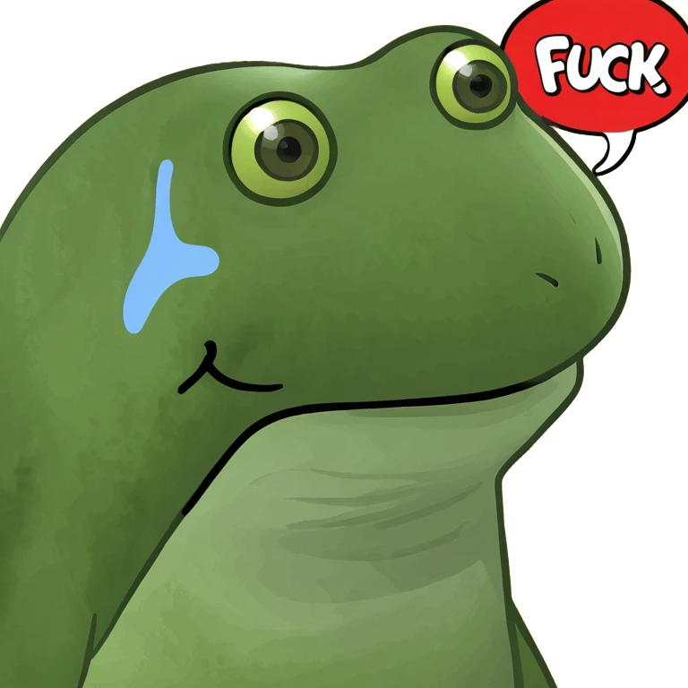 Pop art word bubble that’s says “FUCK” emoji