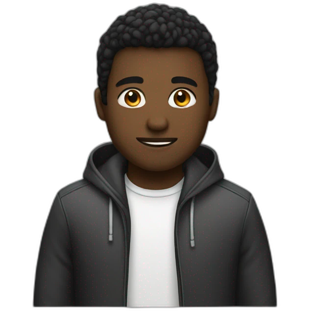 negro y blanco emoji