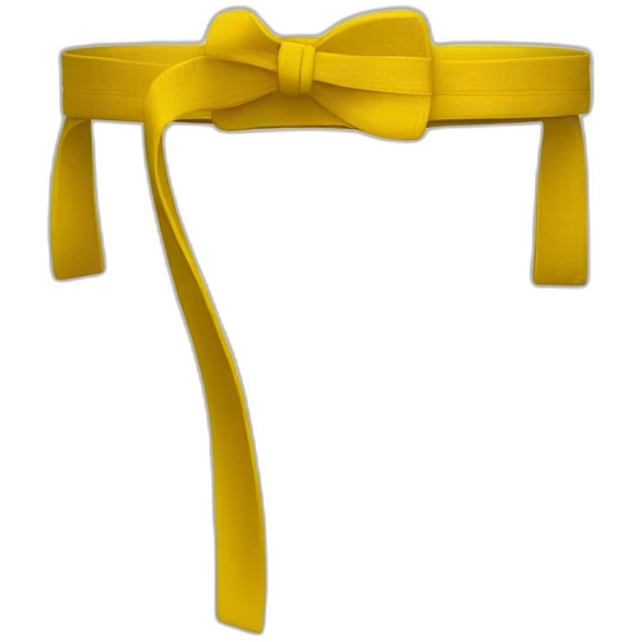 Karateka Yellow belt emoji