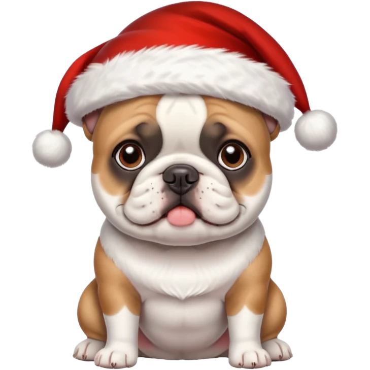 chrstimas French bulldog emoji