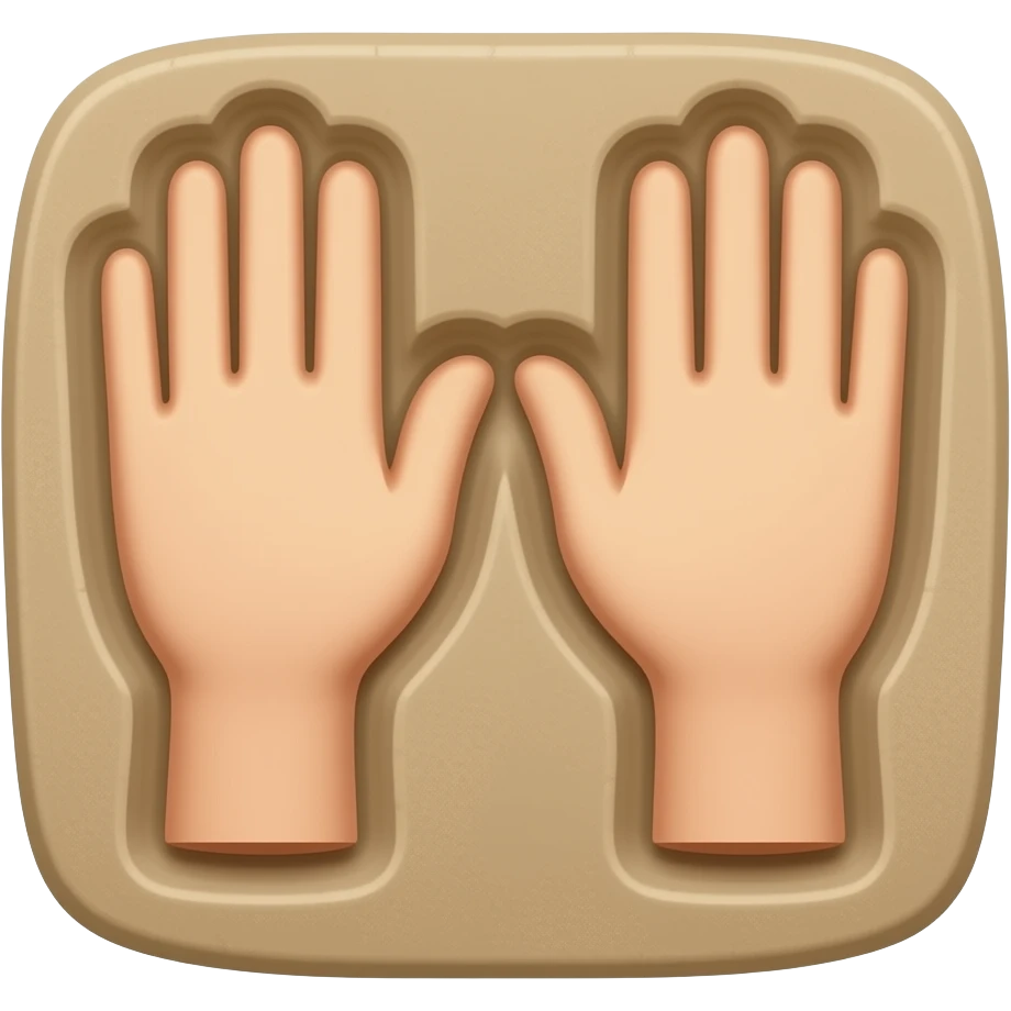 Couple hand casting emoji