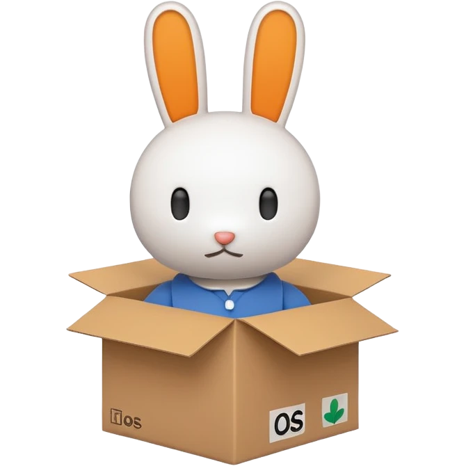 miffy with box emoji