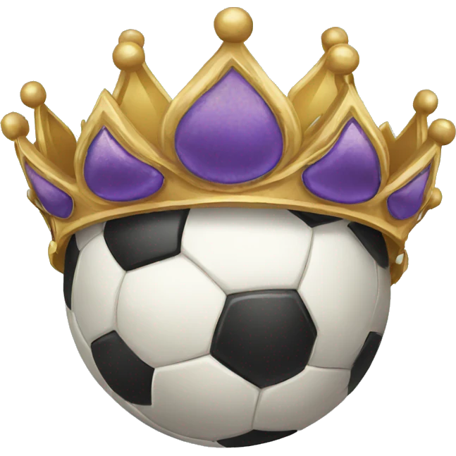 soccer ball crown emoji