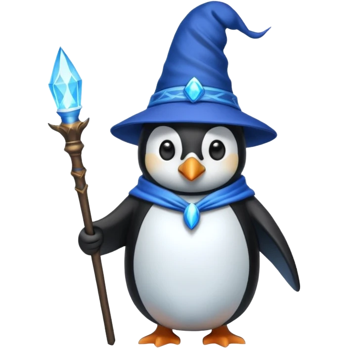 Penguin Wizard emoji