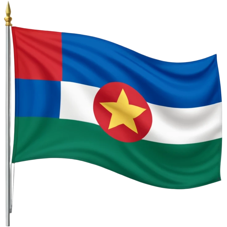 Crie um emoji da bandeira do estado do Paraná que fica no Pais Brasil emoji