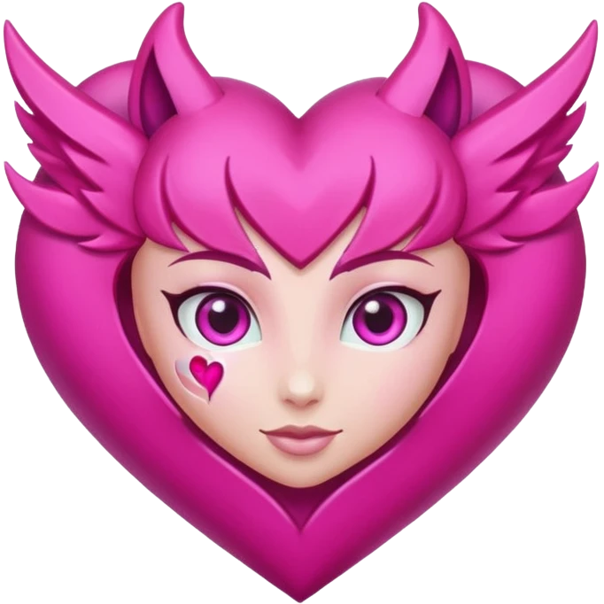 Heart that says Xayah in the middle  emoji