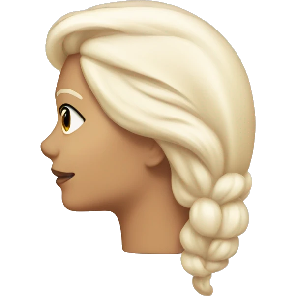 Cream colored barrette  emoji